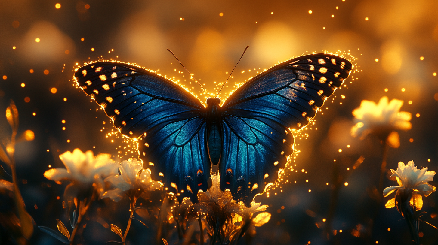 Le papillon indigo